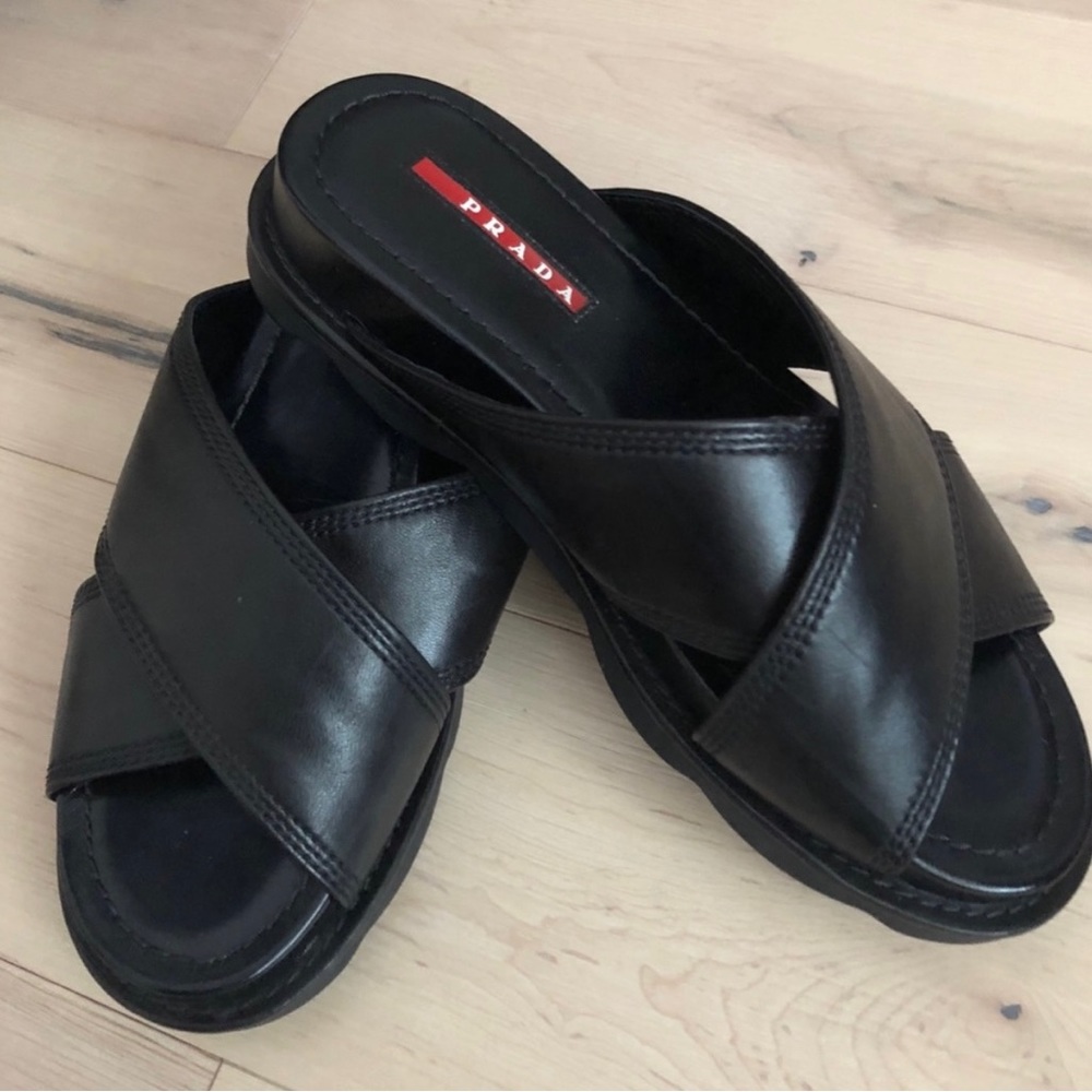 PRADA PLATFORM SANDALS